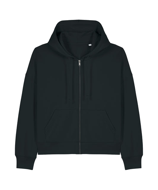 Tryck din logga på Hoodies från Stanley/Stella - Anpassa Stanley Stella - Ida Hoodie i färgen Svart för företag, föreningar och privatpersoner