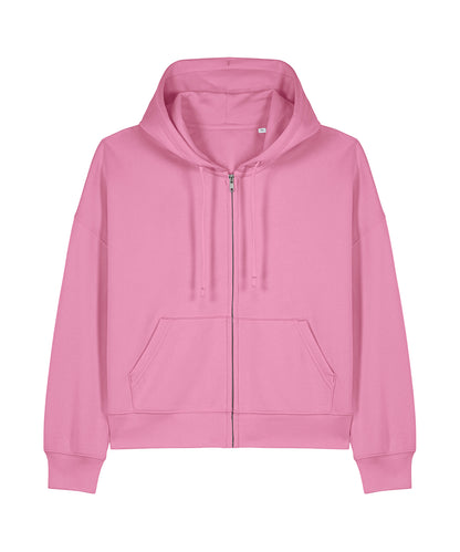 Tryck din logga på Hoodies från Stanley/Stella - Anpassa Stanley Stella - Ida Hoodie i färgen Mellanrosa för företag, föreningar och privatpersoner