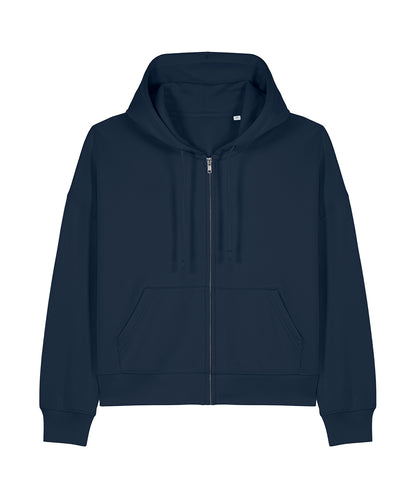Tryck din logga på Hoodies från Stanley/Stella - Anpassa Stanley Stella - Ida Hoodie i färgen Marinblå för företag, föreningar och privatpersoner