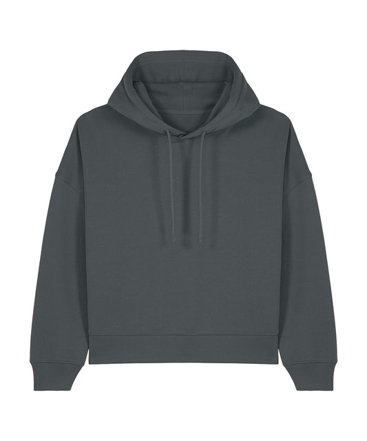 Tryck din logga på Hoodies från Stanley/Stella - Anpassa Stanley Stella - Nora Hoodie i färgen Mörkgrå för företag, föreningar och privatpersoner