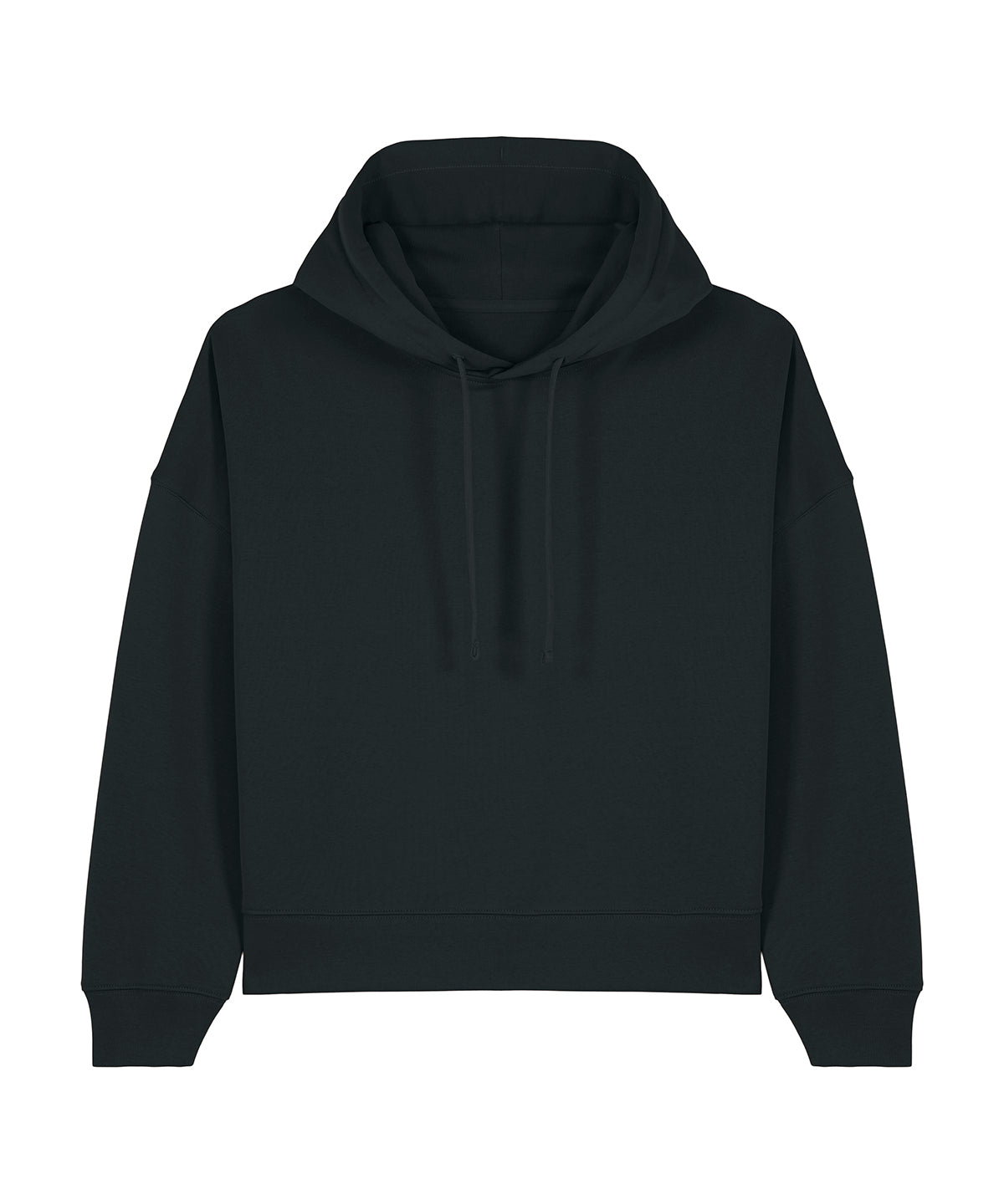 Tryck din logga på Hoodies från Stanley/Stella - Anpassa Stanley Stella - Nora Hoodie i färgen Svart för företag, föreningar och privatpersoner