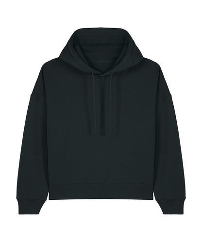 Tryck din logga på Hoodies från Stanley/Stella - Anpassa Stanley Stella - Nora Hoodie i färgen Svart för företag, föreningar och privatpersoner