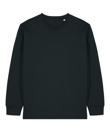 Tryck din logga på T-shirts från Stanley/Stella - Anpassa Freestyler Långärmad Premium T-shirt – Unisex i färgen Svart för företag, föreningar och privatpersoner
