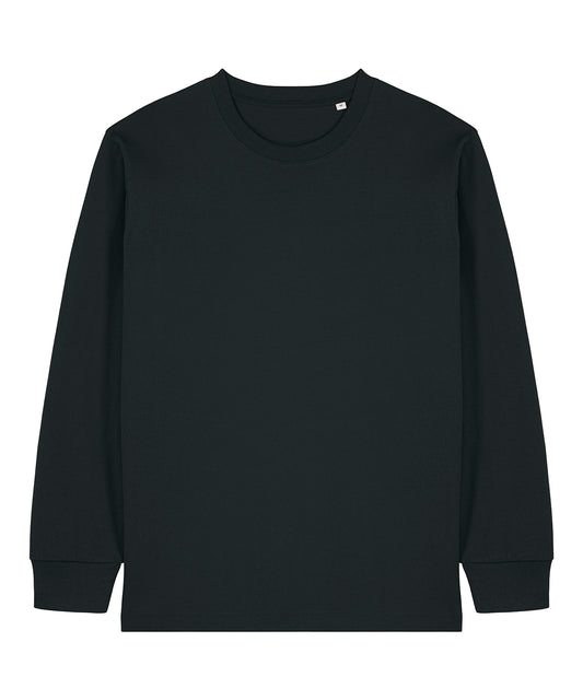Tryck din logga på T-shirts från Stanley/Stella - Anpassa Freestyler Långärmad Premium T-shirt – Unisex i färgen Svart för företag, föreningar och privatpersoner