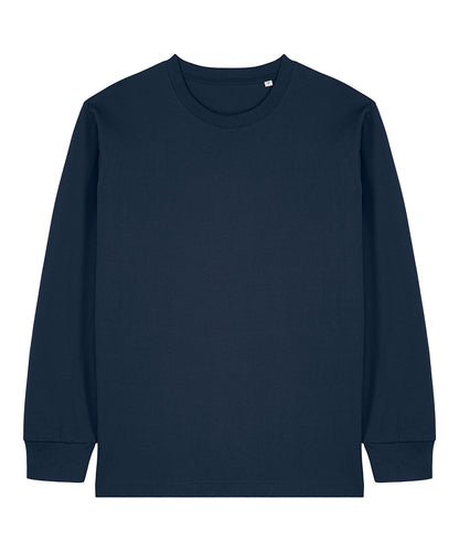 Tryck din logga på T-shirts från Stanley/Stella - Anpassa Freestyler Långärmad Premium T-shirt – Unisex i färgen Marinblå för företag, föreningar och privatpersoner
