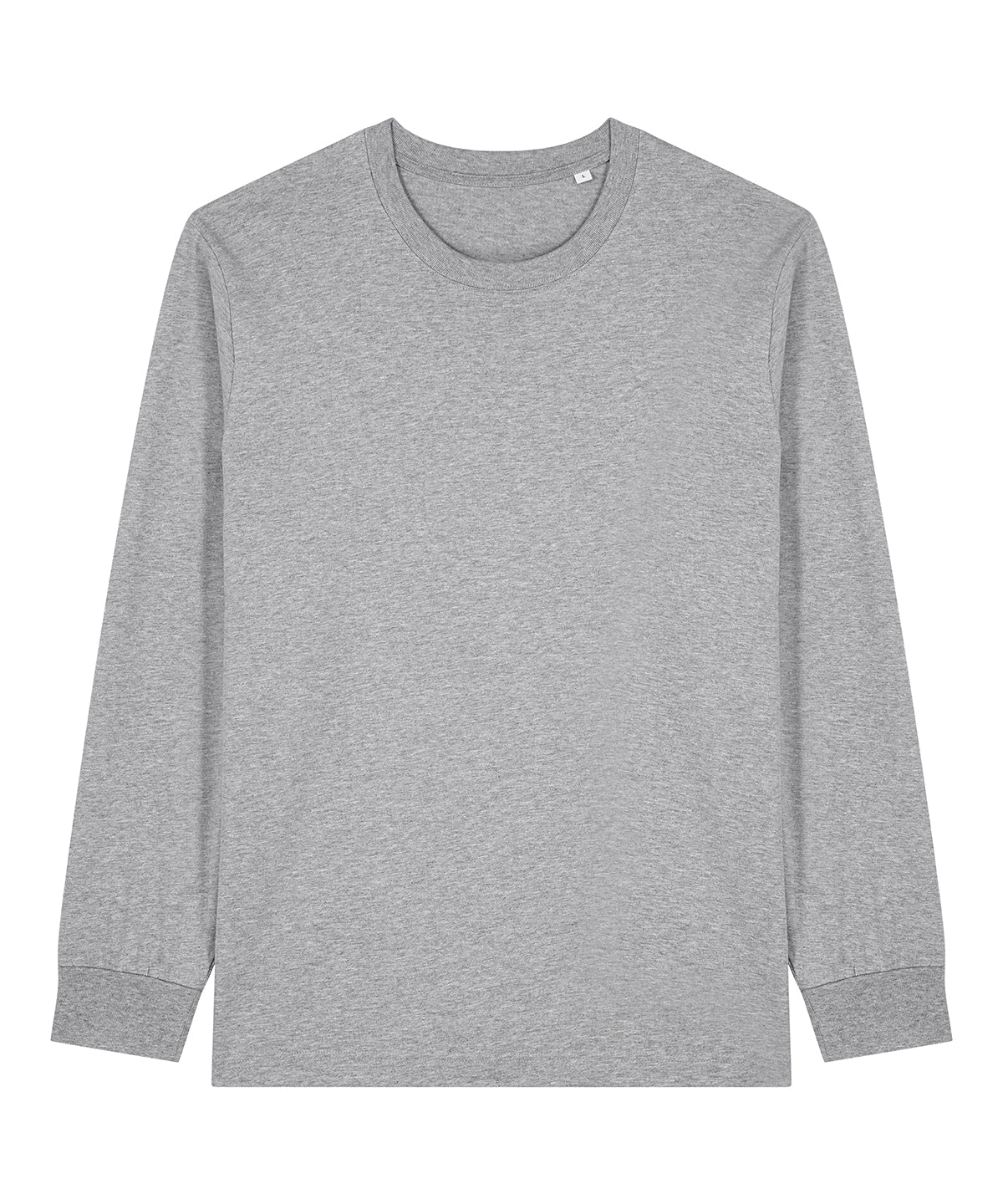 Tryck din logga på T-shirts från Stanley/Stella - Anpassa Freestyler Långärmad Premium T-shirt – Unisex i färgen Mellangrå för företag, föreningar och privatpersoner