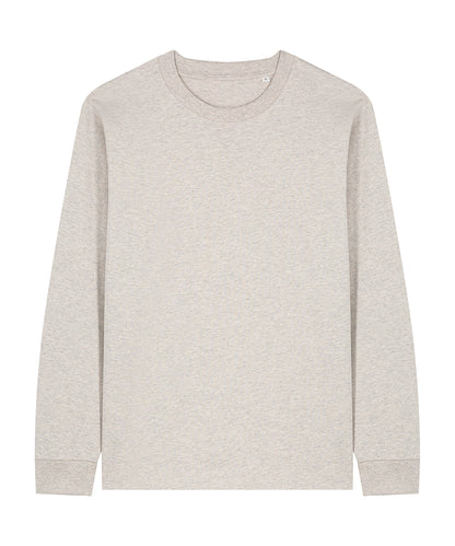 Tryck din logga på T-shirts från Stanley/Stella - Anpassa Freestyler Långärmad Premium T-shirt – Unisex i färgen Ljusgrå för företag, föreningar och privatpersoner