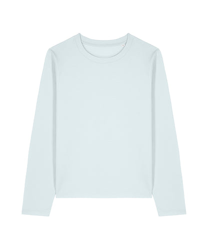 Tryck din logga på T-shirts från Stanley/Stella - Anpassa Stella Muser Långärmad T-shirt – Dam i färgen Ljusblå för företag, föreningar och privatpersoner