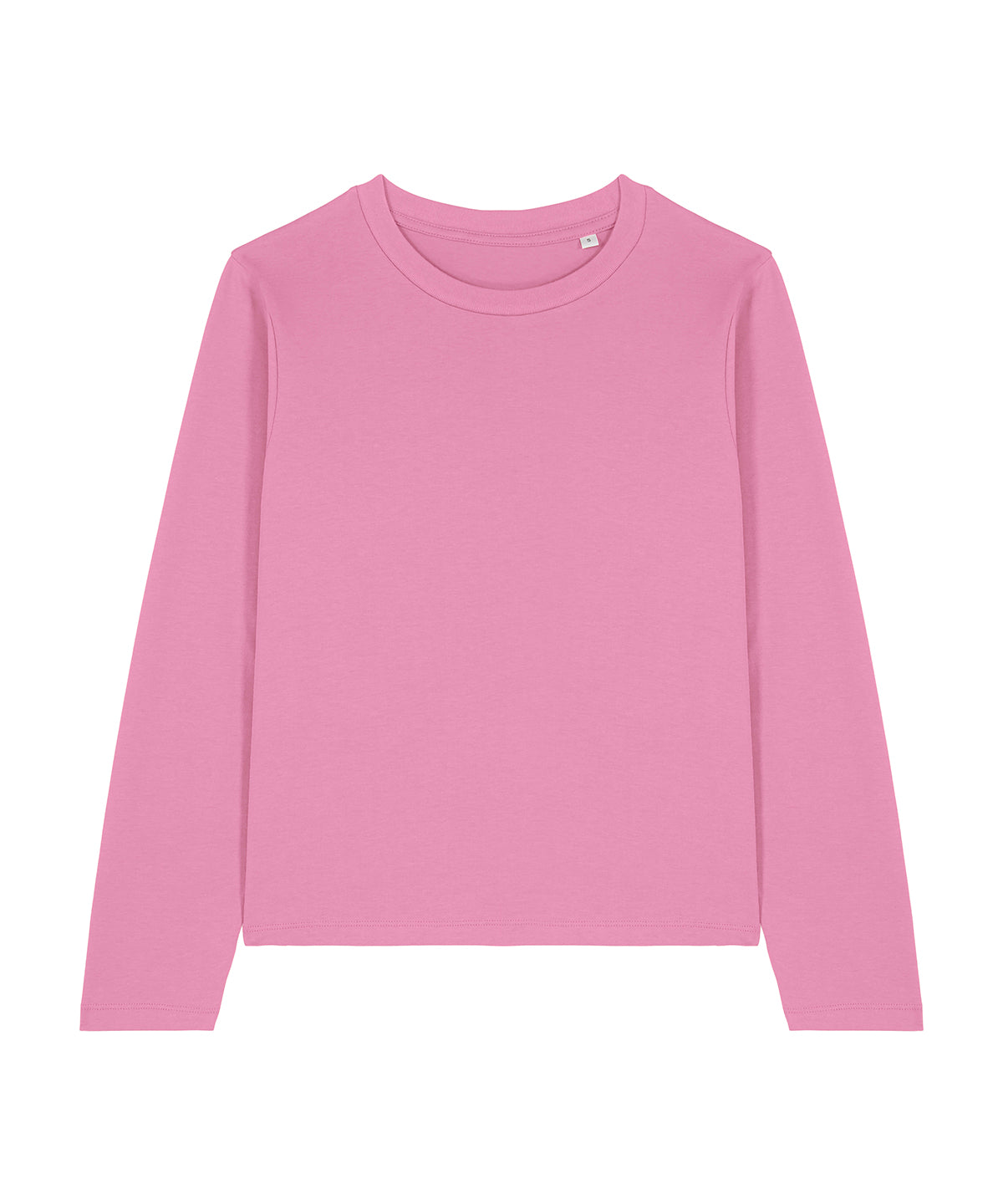 Tryck din logga på T-shirts från Stanley/Stella - Anpassa Stella Muser Långärmad T-shirt – Dam i färgen Mellanrosa för företag, föreningar och privatpersoner