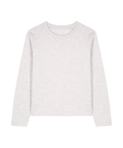 Tryck din logga på T-shirts från Stanley/Stella - Anpassa Stella Muser Långärmad T-shirt – Dam i färgen Off Vit för företag, föreningar och privatpersoner