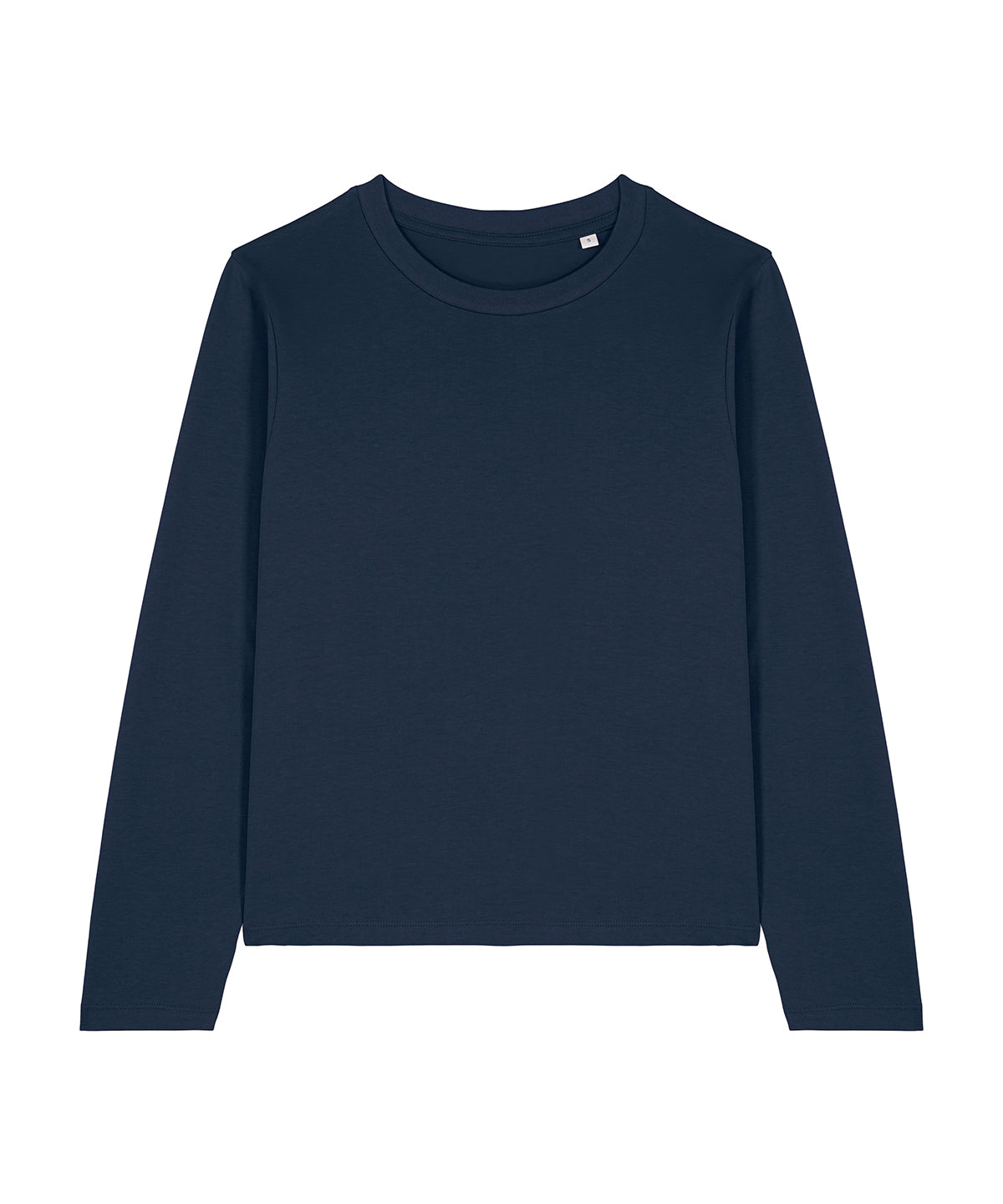 Tryck din logga på T-shirts från Stanley/Stella - Anpassa Stella Muser Långärmad T-shirt – Dam i färgen Marinblå för företag, föreningar och privatpersoner
