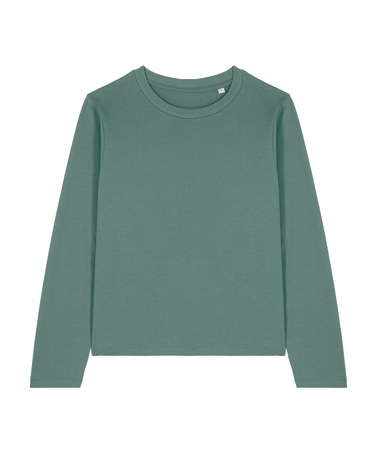 Tryck din logga på T-shirts från Stanley/Stella - Anpassa Stella Muser Långärmad T-shirt – Dam i färgen Mörkgrön för företag, föreningar och privatpersoner