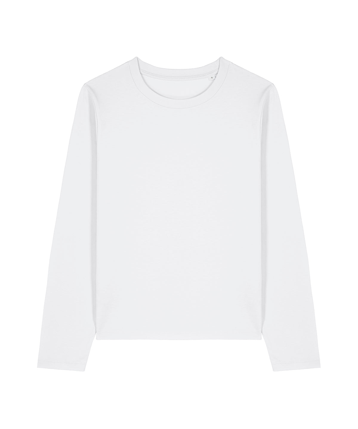 Tryck din logga på T-shirts från Stanley/Stella - Anpassa Stella Muser Långärmad T-shirt – Dam i färgen Vit för företag, föreningar och privatpersoner