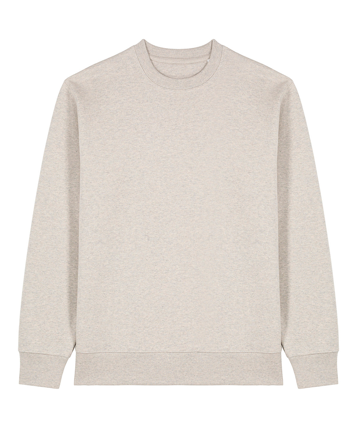 Tryck din logga på Sweatshirts från Stanley/Stella - Anpassa Stanley Stella - Unisex Changer 2.0 Sweatshirt med rund hals i färgen Ljusgrå för företag, föreningar och privatpersoner
