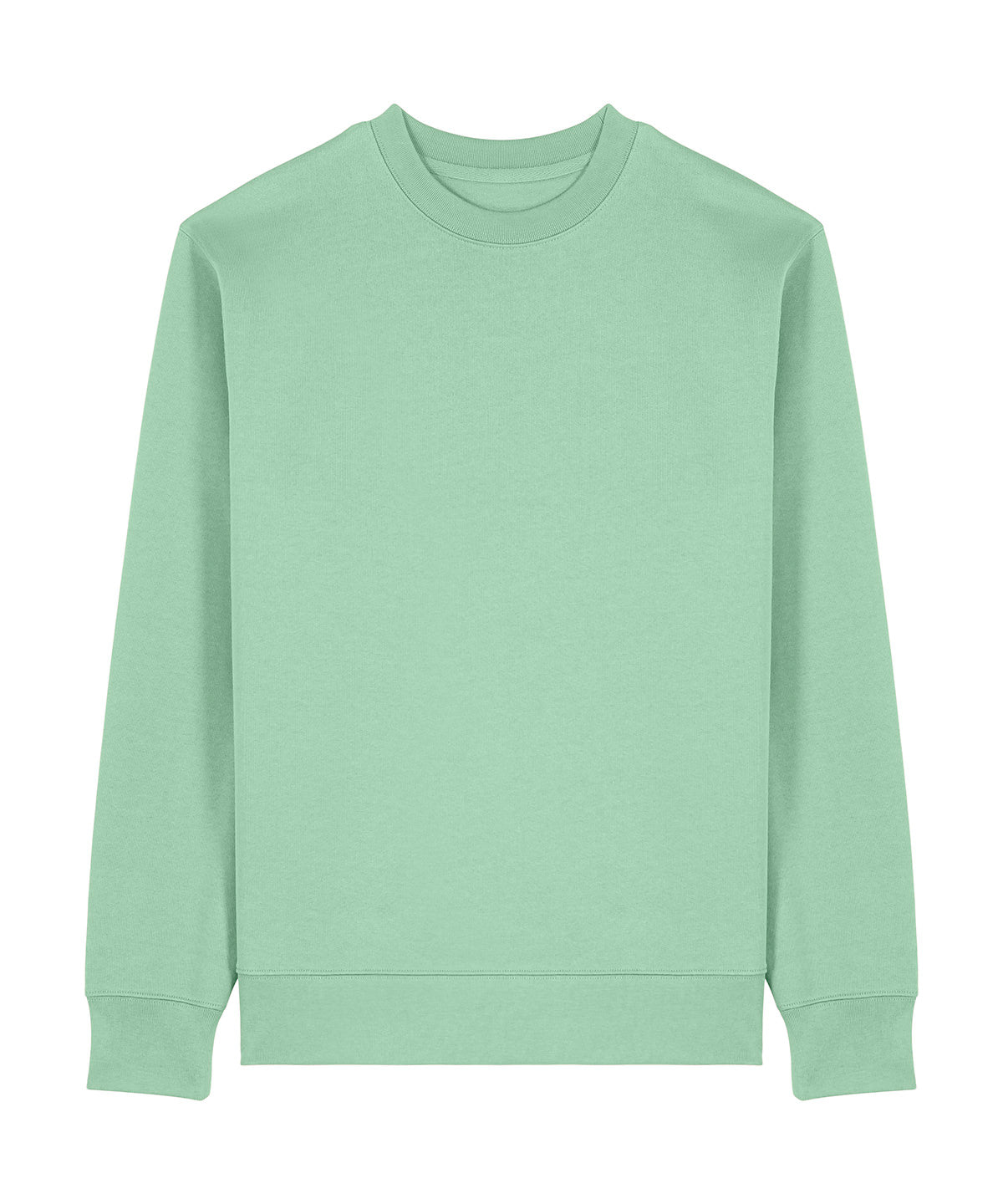 Tryck din logga på Sweatshirts från Stanley/Stella - Anpassa Stanley Stella - Unisex Changer 2.0 Sweatshirt med rund hals i färgen Mint för företag, föreningar och privatpersoner