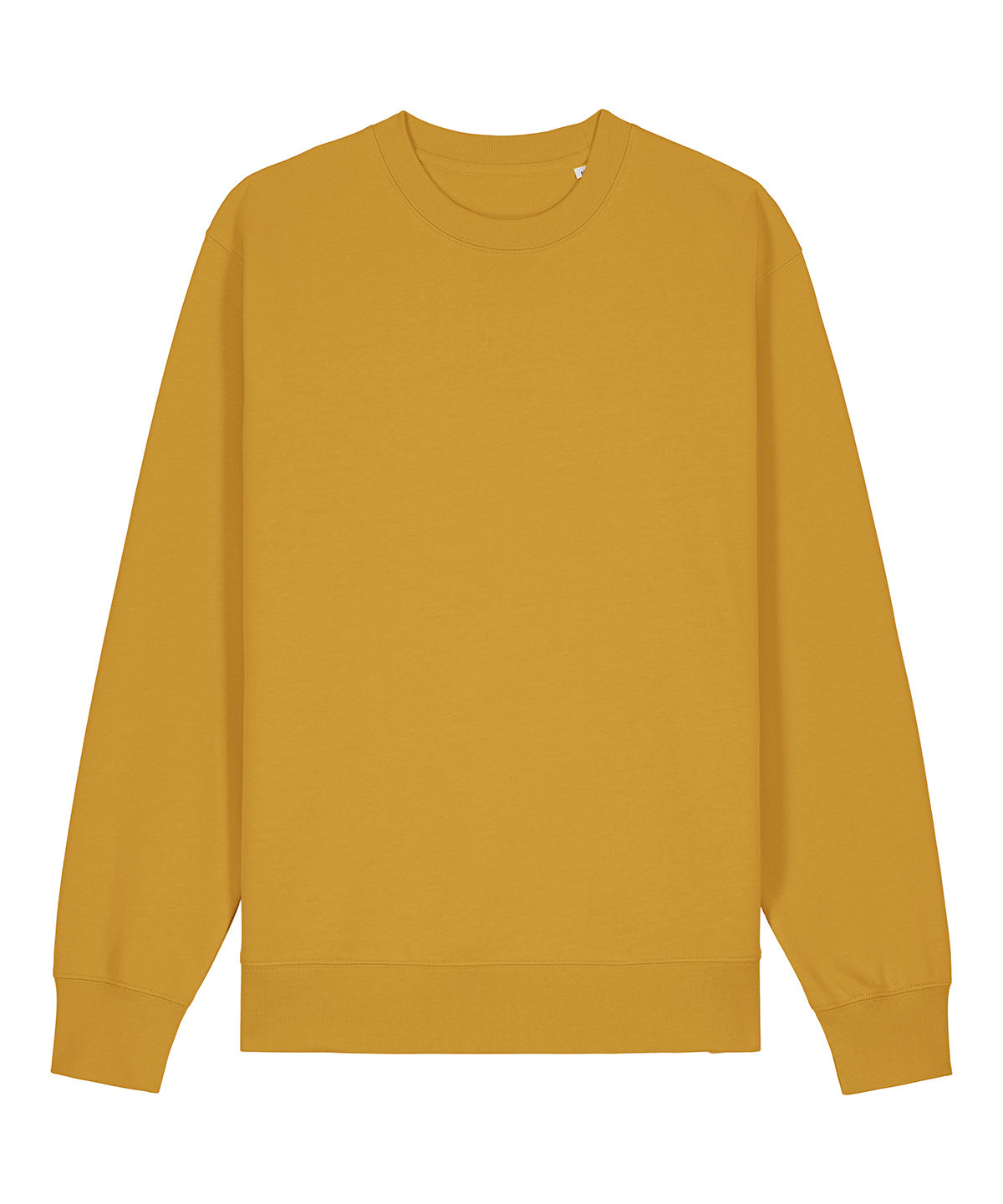 Tryck din logga på Sweatshirts från Stanley/Stella - Anpassa Stanley Stella - Unisex Changer 2.0 Sweatshirt med rund hals i färgen Mörkgul för företag, föreningar och privatpersoner