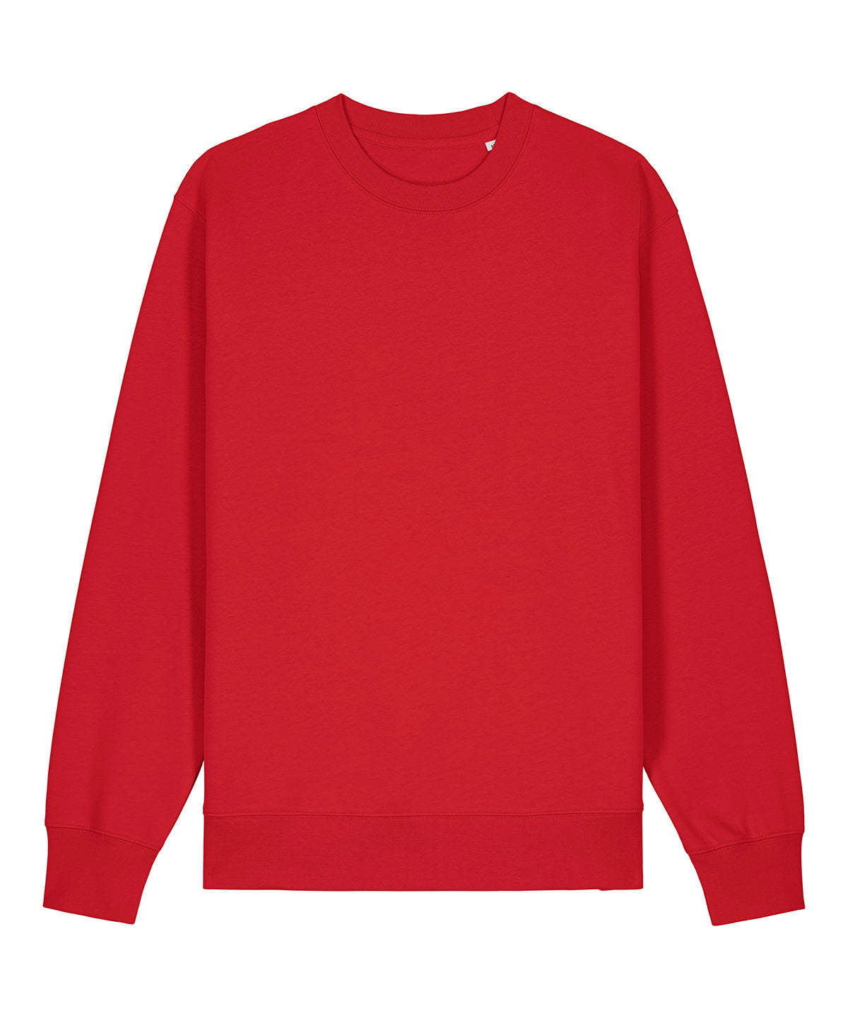 Tryck din logga på Sweatshirts från Stanley/Stella - Anpassa Stanley Stella - Unisex Changer 2.0 Sweatshirt med rund hals i färgen Mellan röd för företag, föreningar och privatpersoner