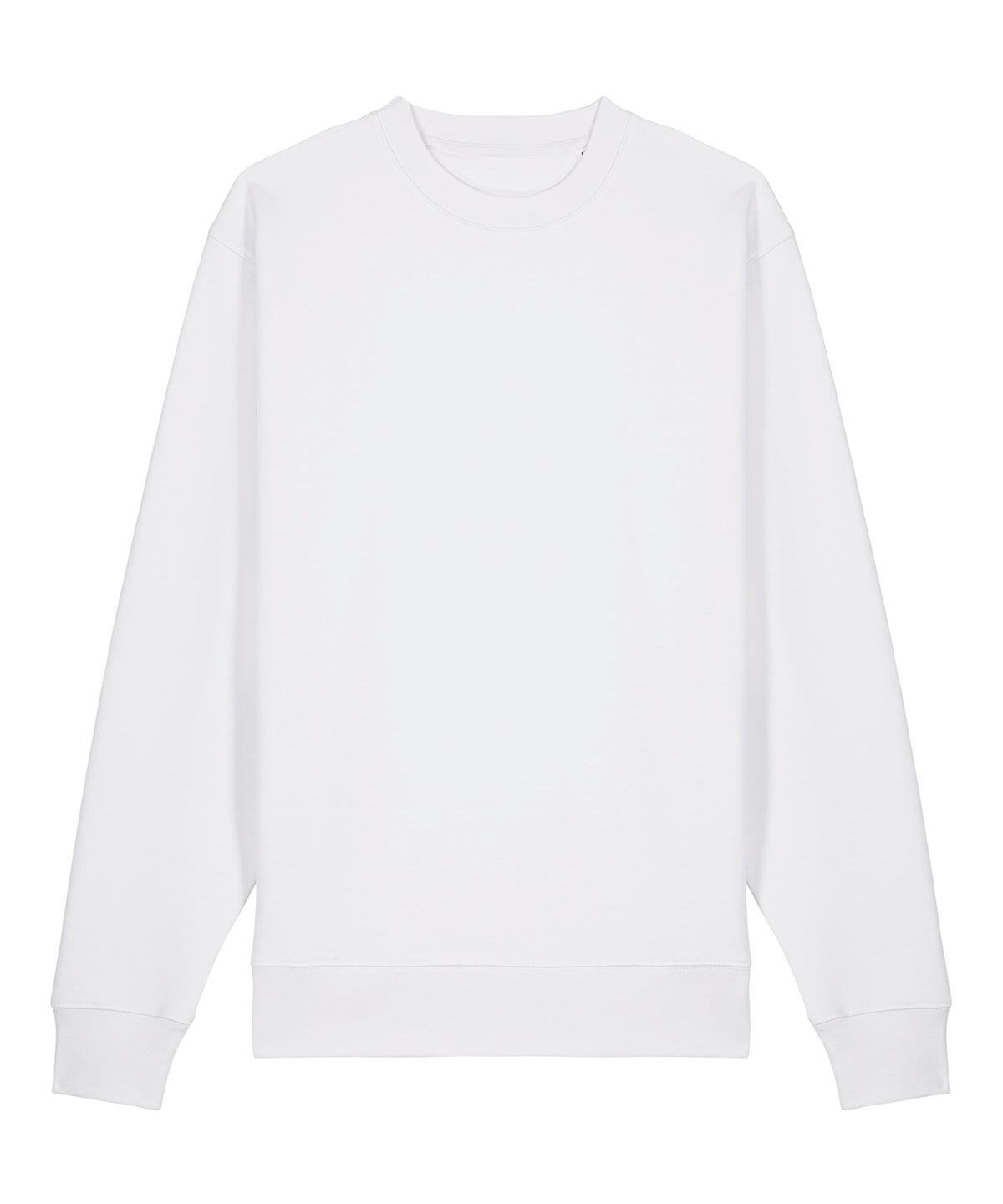 Tryck din logga på Sweatshirts från Stanley/Stella - Anpassa Stanley Stella - Unisex Changer 2.0 Sweatshirt med rund hals i färgen Vit för företag, föreningar och privatpersoner