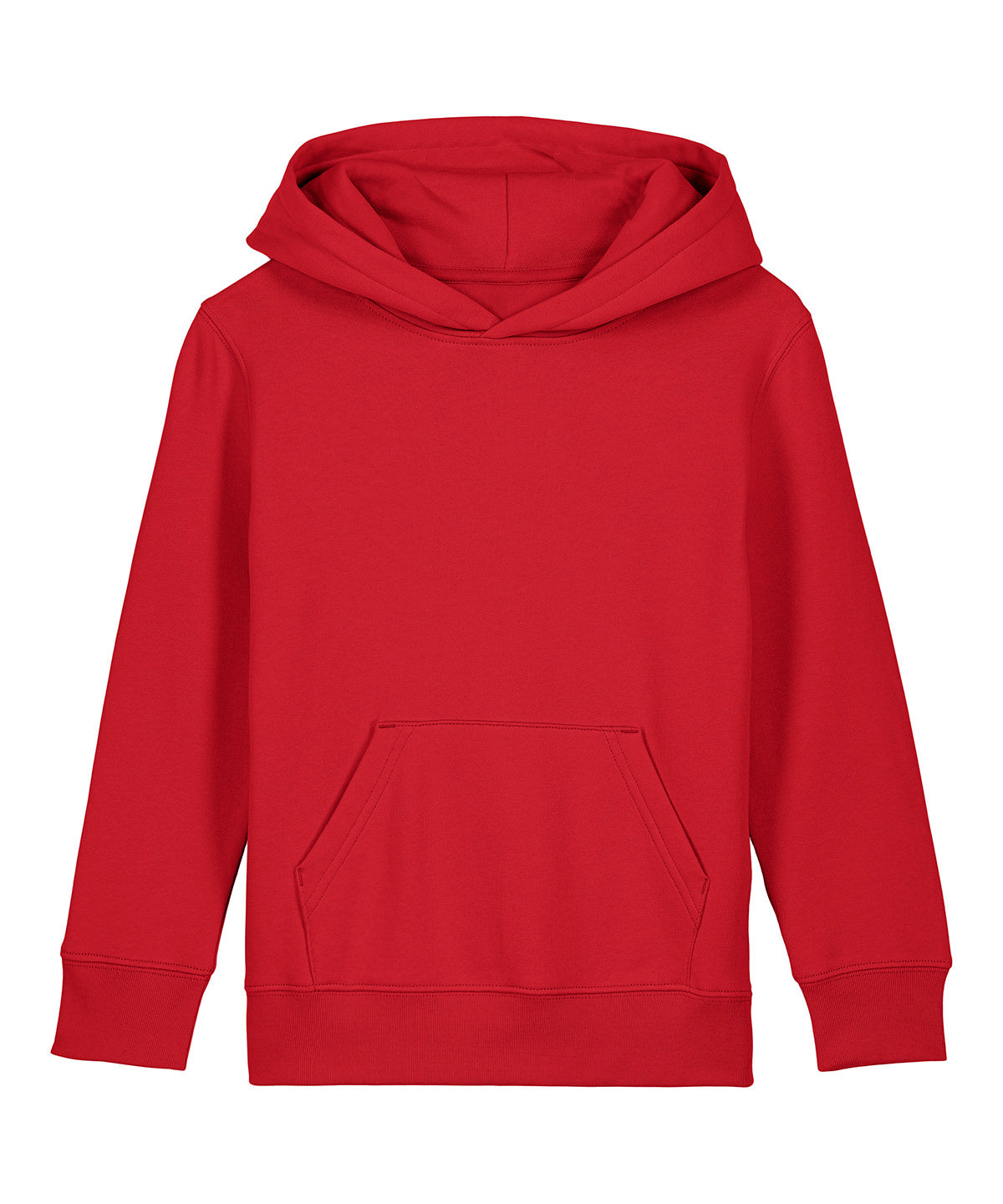 Tryck din logga på Hoodies från Stanley/Stella - Anpassa Stanley Stella - Mini Cruiser 2.0 Barn Hoodie i färgen Mellan röd för företag, föreningar och privatpersoner