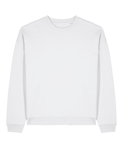 Tryck din logga på Sweatshirts från Stanley/Stella - Anpassa Stanley Stella - Radder 2.0 i färgen Vit för företag, föreningar och privatpersoner