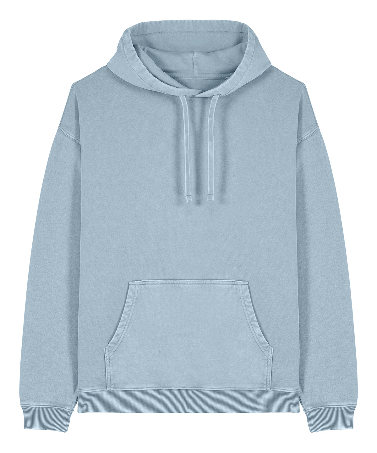 Tryck din logga på Hoodies från Stanley/Stella - Anpassa Stanley Stella - Slammer 2.0 Vintage Hoodie i färgen Mellanblå för företag, föreningar och privatpersoner