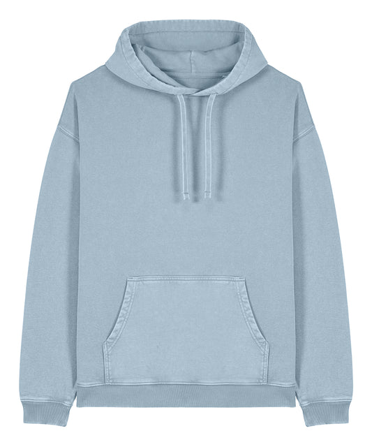Tryck din logga på Hoodies från Stanley/Stella - Anpassa Stanley Stella - Slammer 2.0 Vintage Hoodie i färgen Mellanblå för företag, föreningar och privatpersoner
