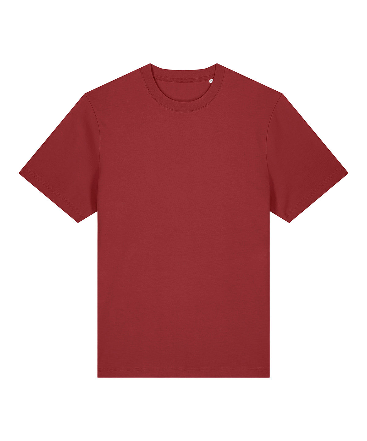 Tryck din logga på T-shirts från Stanley/Stella - Anpassa Stanley Stella - Unisex Sparker 2.0 Heavy T-shirt i färgen Mörkröd för företag, föreningar och privatpersoner