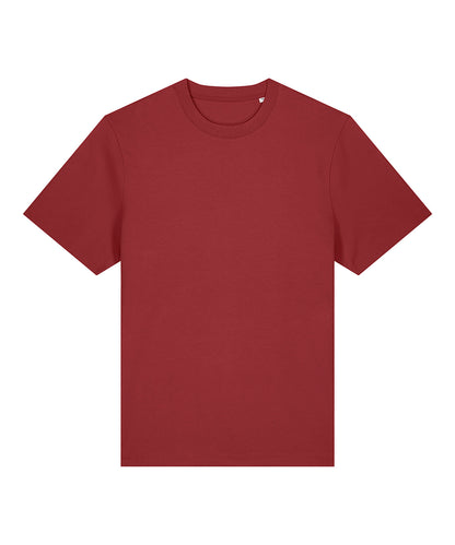 Tryck din logga på T-shirts från Stanley/Stella - Anpassa Stanley Stella - Unisex Sparker 2.0 Heavy T-shirt i färgen Mörkröd för företag, föreningar och privatpersoner