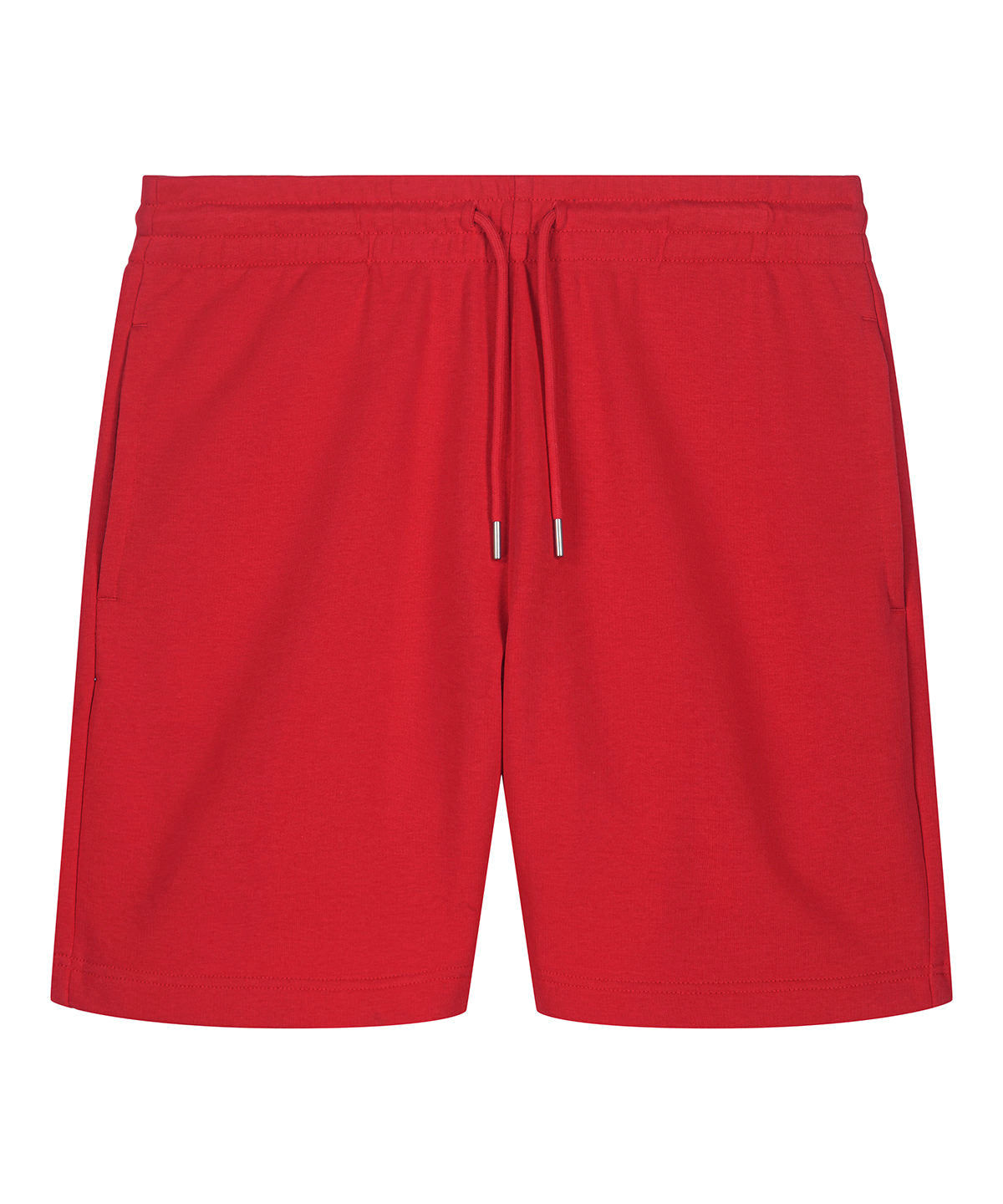 Tryck din logga på Shorts från Stanley/Stella - Anpassa Unisex Trainer 2.0 joggershorts i färgen Mellan röd för företag, föreningar och privatpersoner