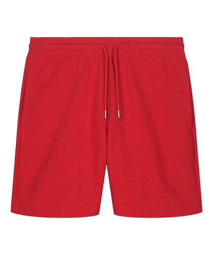 Tryck din logga på Shorts från Stanley/Stella - Anpassa Unisex Trainer 2.0 joggershorts i färgen Mellan röd för företag, föreningar och privatpersoner