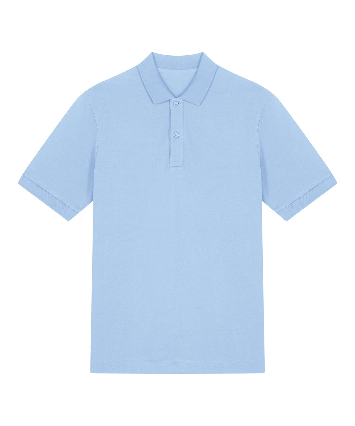 Tryck din logga på Piké från Stanley/Stella - Anpassa Stanley Stella - Prepster 2.0 Premium Piké, Unisex i färgen Ljusblå för företag, föreningar och privatpersoner