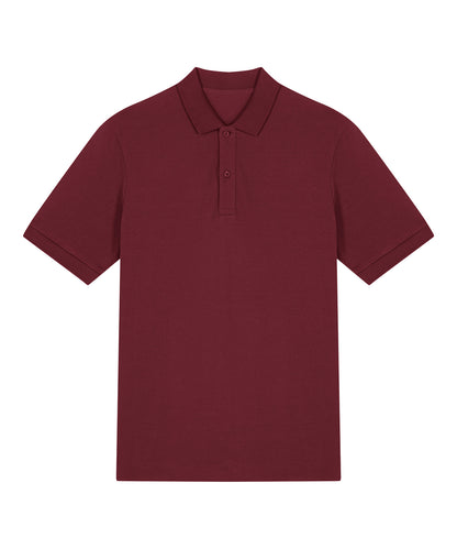 Tryck din logga på Piké från Stanley/Stella - Anpassa Stanley Stella - Prepster 2.0 Premium Piké, Unisex i färgen Burgundy för företag, föreningar och privatpersoner