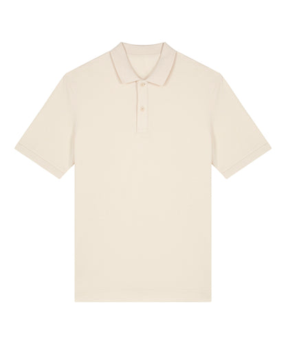 Tryck din logga på Piké från Stanley/Stella - Anpassa Stanley Stella - Prepster 2.0 Premium Piké, Unisex i färgen Naturligt för företag, föreningar och privatpersoner