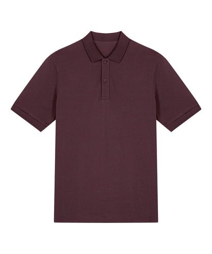 Tryck din logga på Piké från Stanley/Stella - Anpassa Stanley Stella - Prepster 2.0 Premium Piké, Unisex i färgen Burgundy för företag, föreningar och privatpersoner