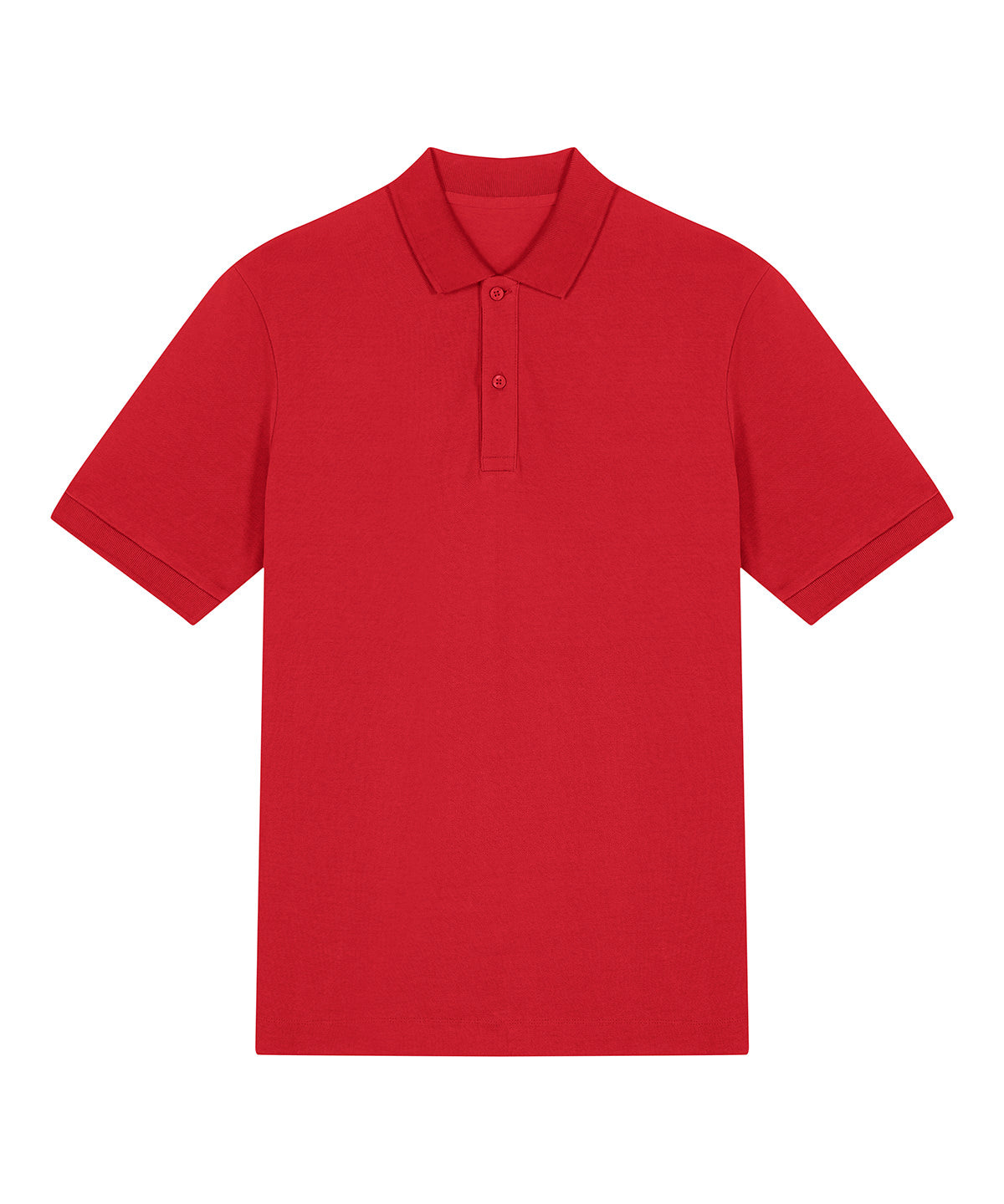 Tryck din logga på Piké från Stanley/Stella - Anpassa Stanley Stella - Prepster 2.0 Premium Piké, Unisex i färgen Mellan röd för företag, föreningar och privatpersoner