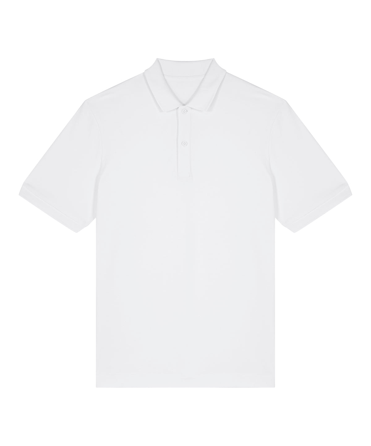 Tryck din logga på Piké från Stanley/Stella - Anpassa Stanley Stella - Prepster 2.0 Premium Piké, Unisex i färgen Vit för företag, föreningar och privatpersoner