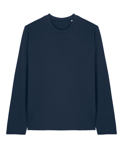 Tryck din logga på T-shirts från Stanley/Stella - Anpassa Stanley/Stella Creator 2.0 – Långärmad T-shirt, Unisex i färgen Marinblå för företag, föreningar och privatpersoner