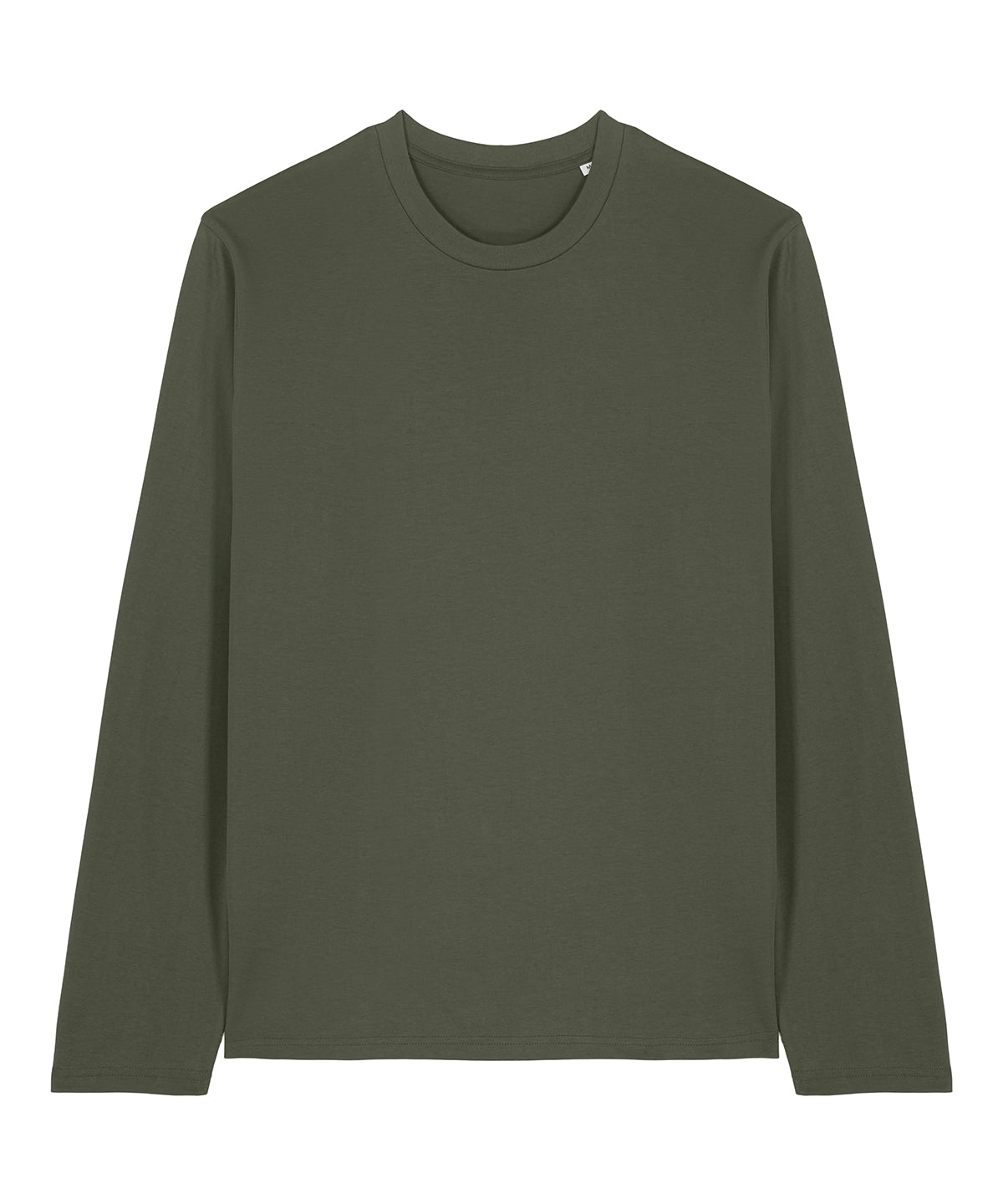 Tryck din logga på T-shirts från Stanley/Stella - Anpassa Stanley/Stella Creator 2.0 – Långärmad T-shirt, Unisex i färgen Khaki för företag, föreningar och privatpersoner