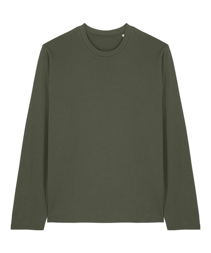 Tryck din logga på T-shirts från Stanley/Stella - Anpassa Stanley/Stella Creator 2.0 – Långärmad T-shirt, Unisex i färgen Khaki för företag, föreningar och privatpersoner