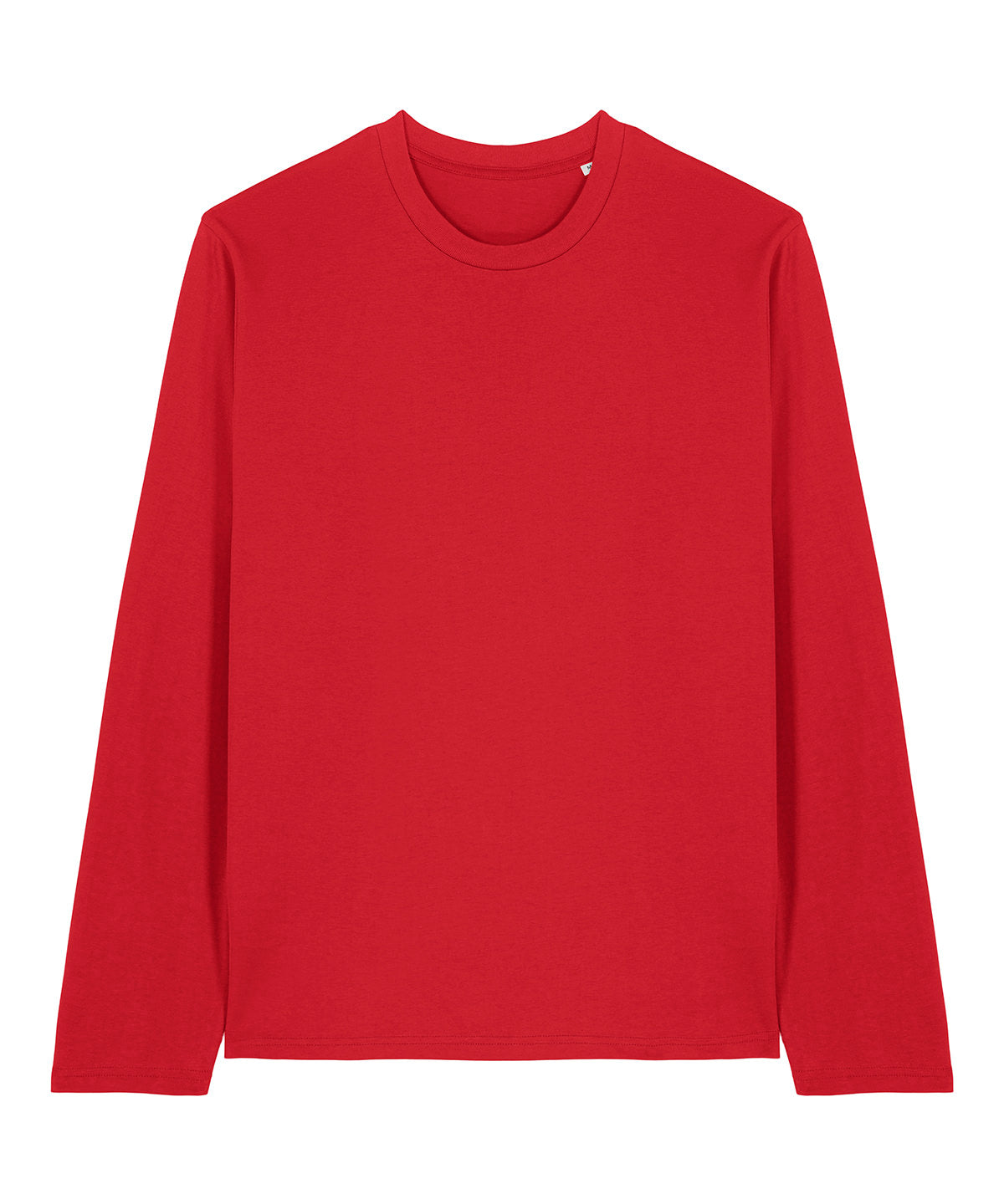 Tryck din logga på T-shirts från Stanley/Stella - Anpassa Stanley/Stella Creator 2.0 – Långärmad T-shirt, Unisex i färgen Mellan röd för företag, föreningar och privatpersoner
