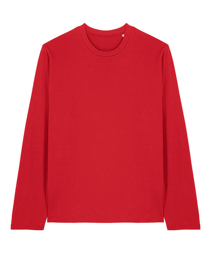 Tryck din logga på T-shirts från Stanley/Stella - Anpassa Stanley/Stella Creator 2.0 – Långärmad T-shirt, Unisex i färgen Mellan röd för företag, föreningar och privatpersoner