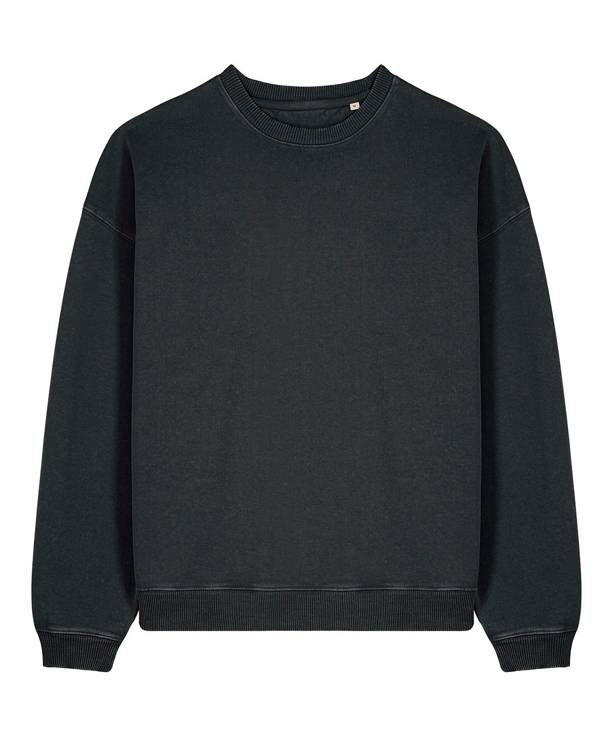 Tryck din logga på Sweatshirts från Stanley/Stella - Anpassa Stanley Stella - Radder 2.0 Vintage i färgen Svart för företag, föreningar och privatpersoner