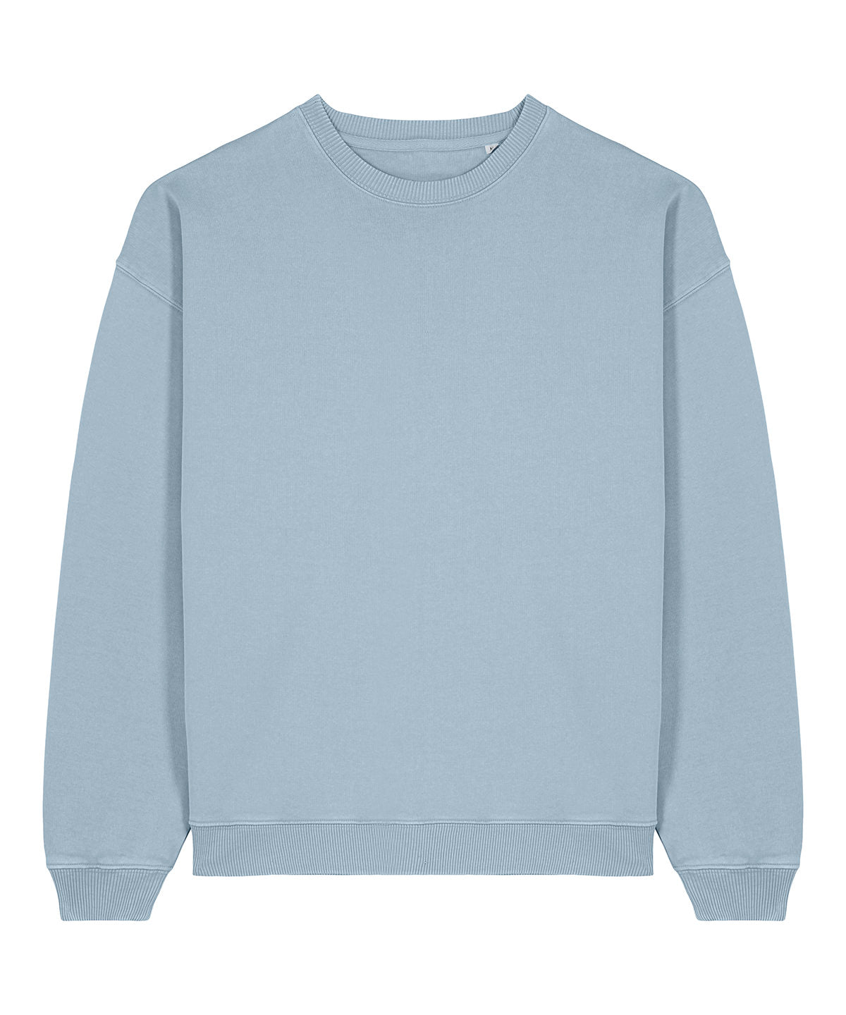 Tryck din logga på Sweatshirts från Stanley/Stella - Anpassa Stanley Stella - Radder 2.0 Vintage i färgen Mellanblå för företag, föreningar och privatpersoner