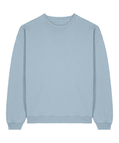 Tryck din logga på Sweatshirts från Stanley/Stella - Anpassa Stanley Stella - Radder 2.0 Vintage i färgen Mellanblå för företag, föreningar och privatpersoner