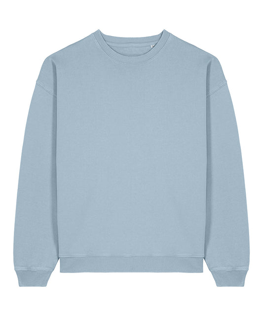 Tryck din logga på Sweatshirts från Stanley/Stella - Anpassa Stanley Stella - Radder 2.0 Vintage i färgen Mellanblå för företag, föreningar och privatpersoner