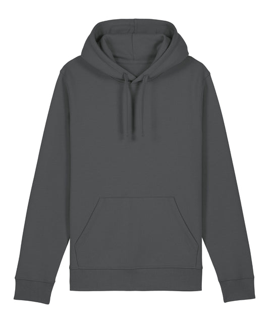 Tryck din logga på Hoodies från Stanley/Stella - Anpassa Stanley Stella - Unisex Drummer 2.0 huvtröja i färgen Mörkgrå för företag, föreningar och privatpersoner