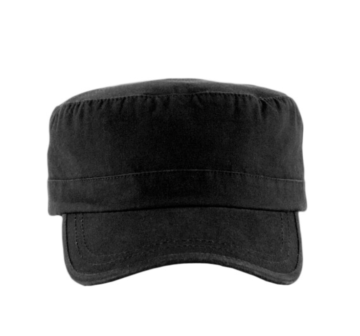 Tryck din logga på från Impala Print Shop - Anpassa BEECHFIELD Beechfield Army Cap i färgen Jet Black för företag, föreningar och privatpersoner