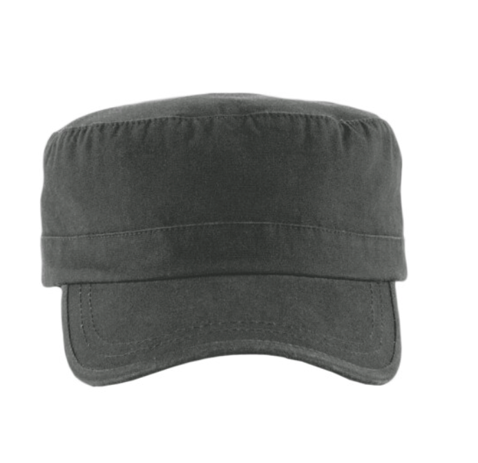 Tryck din logga på från Impala Print Shop - Anpassa BEECHFIELD Beechfield Army Cap i färgen Graphite Grey för företag, föreningar och privatpersoner