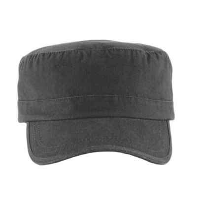 Tryck din logga på från Impala Print Shop - Anpassa BEECHFIELD Beechfield Army Cap i färgen Graphite Grey för företag, föreningar och privatpersoner