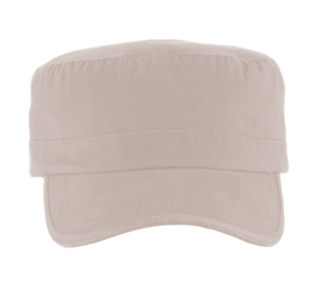 Tryck din logga på från Impala Print Shop - Anpassa BEECHFIELD Beechfield Army Cap i färgen Natural för företag, föreningar och privatpersoner